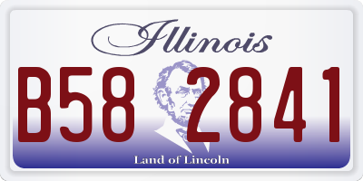 IL license plate B582841