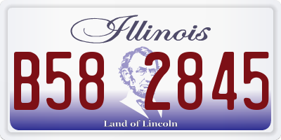 IL license plate B582845