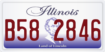 IL license plate B582846