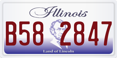 IL license plate B582847