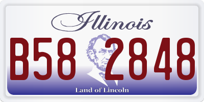 IL license plate B582848