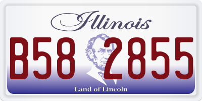 IL license plate B582855