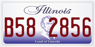 IL license plate B582856
