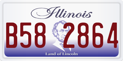 IL license plate B582864