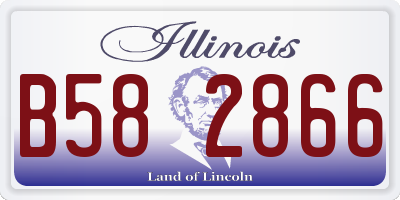 IL license plate B582866