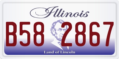 IL license plate B582867