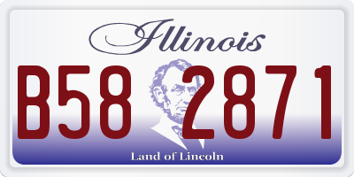 IL license plate B582871
