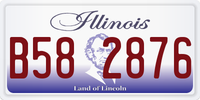 IL license plate B582876