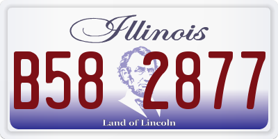 IL license plate B582877