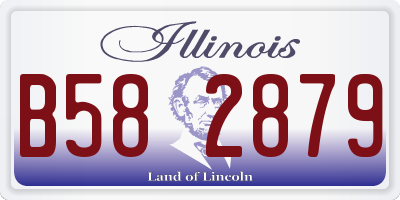 IL license plate B582879