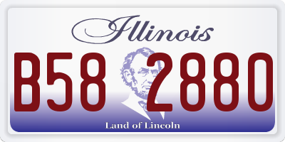 IL license plate B582880