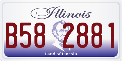 IL license plate B582881