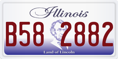 IL license plate B582882