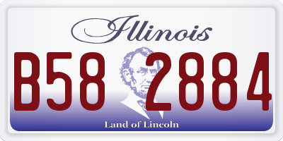 IL license plate B582884