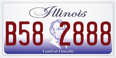 IL license plate B582888