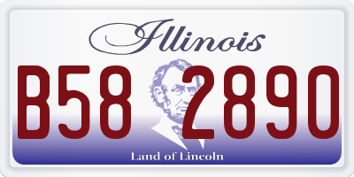 IL license plate B582890