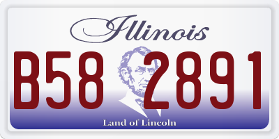 IL license plate B582891