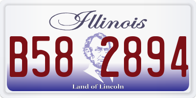 IL license plate B582894