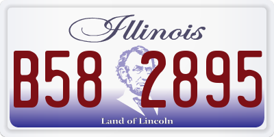IL license plate B582895