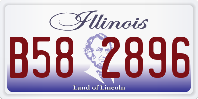 IL license plate B582896
