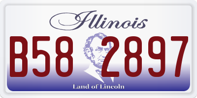 IL license plate B582897