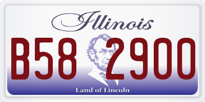 IL license plate B582900