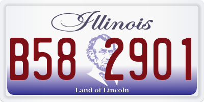 IL license plate B582901