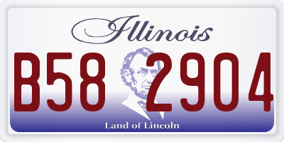 IL license plate B582904