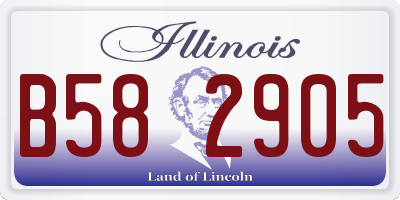 IL license plate B582905