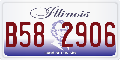 IL license plate B582906