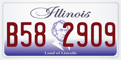 IL license plate B582909