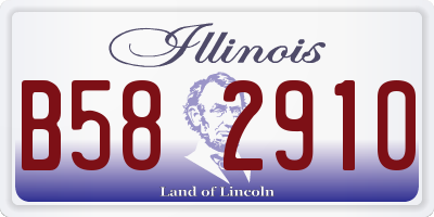 IL license plate B582910