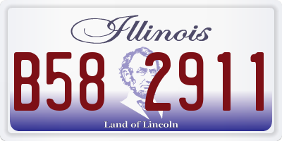 IL license plate B582911