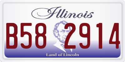 IL license plate B582914