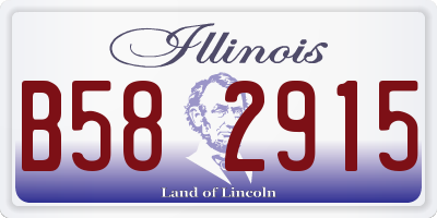 IL license plate B582915