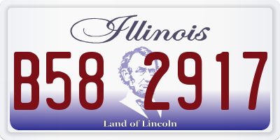 IL license plate B582917