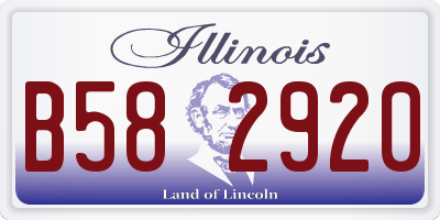 IL license plate B582920