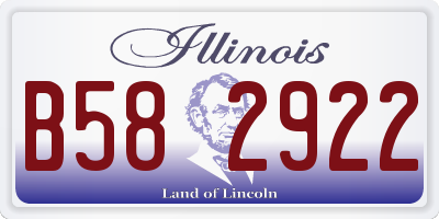 IL license plate B582922