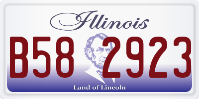 IL license plate B582923