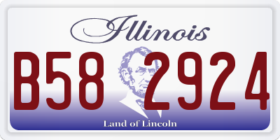 IL license plate B582924