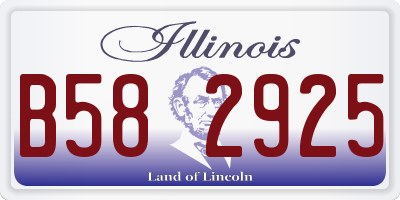 IL license plate B582925