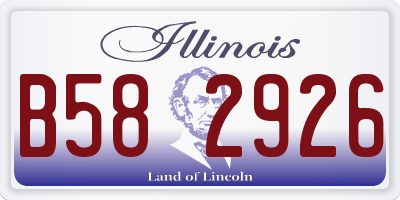 IL license plate B582926