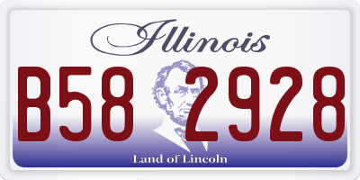 IL license plate B582928