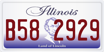 IL license plate B582929