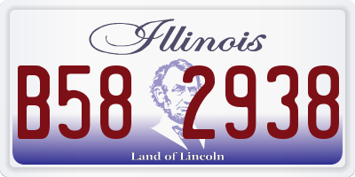 IL license plate B582938