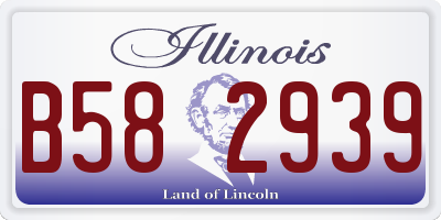 IL license plate B582939