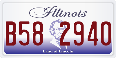 IL license plate B582940