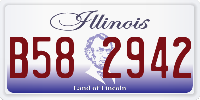 IL license plate B582942