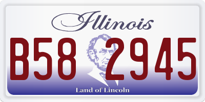 IL license plate B582945