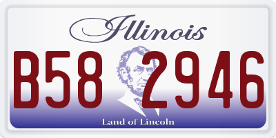 IL license plate B582946